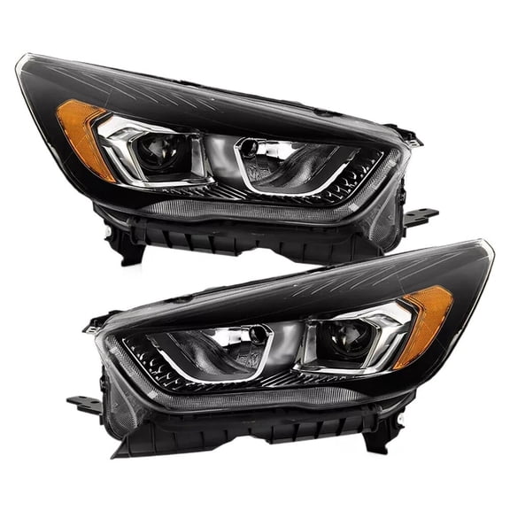 Halogen Headlights For 2017-2019 Ford Escape w/ LED DRL Projector Left Right