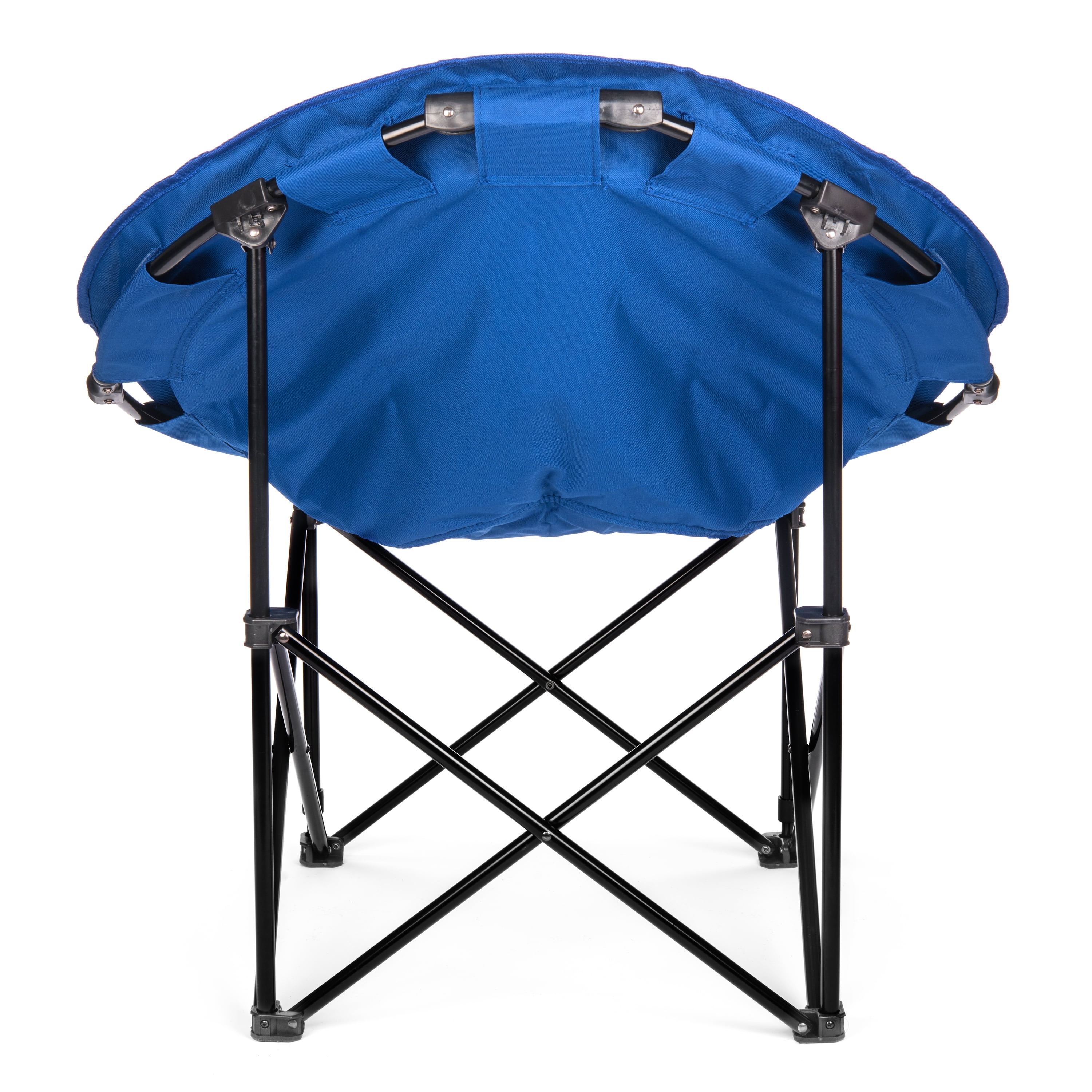 Lucky Bums Moon Camp Kids Adult Indoor Outdoor Comfort Lightweight Durable Chair with Carrying Case, Blue, Large
