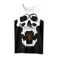 thumbnail image 4 of Telankuip Men's Funny Pattern Print Muscle Tank Tops for Retro Athletic Workout Sleeveless T-Shirt Lightweight Comfy Casual Streetwear Graphic Tee 1-Orange S, 4 of 4