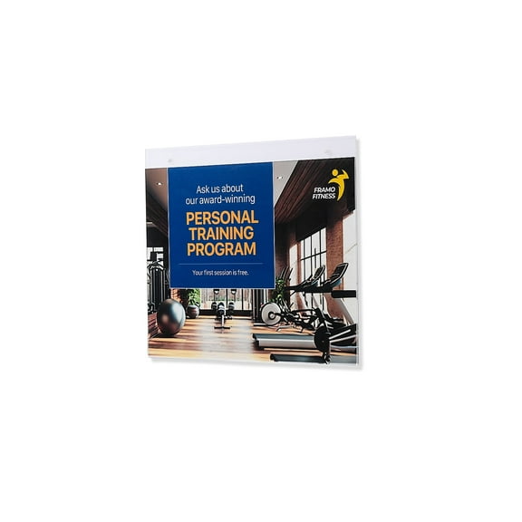 Deflect-O Sign Holder 8.5" x 11" Clear Plastic (16650-CC) 665620