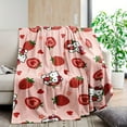 thumbnail image 3 of Kawaii Anime Hello Kitty Creative Print Plush Blanket - All-Season Comfort for the Sofa, Bed, Office, Camping, and Travel - Machine Washable, 3 of 7