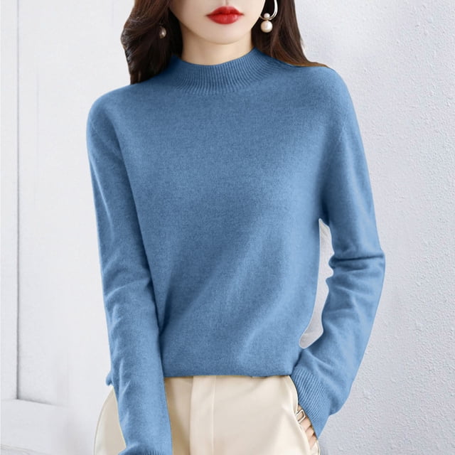 TINZ Femmes Pur Manches Longues Col Rond Doux Chaud Hauts Thermiques Longs pour Garçons Pack de sous-Vêtements Thermiques Hauts Thermiques Doublés pour Femmes