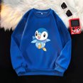 thumbnail image 5 of Kids Crew Neck Sweatshirt Boys Girls Casual Warm Top Anime Cartoon Pikachu Charmander Print Pullover Child Birthday Gift, 5 of 5