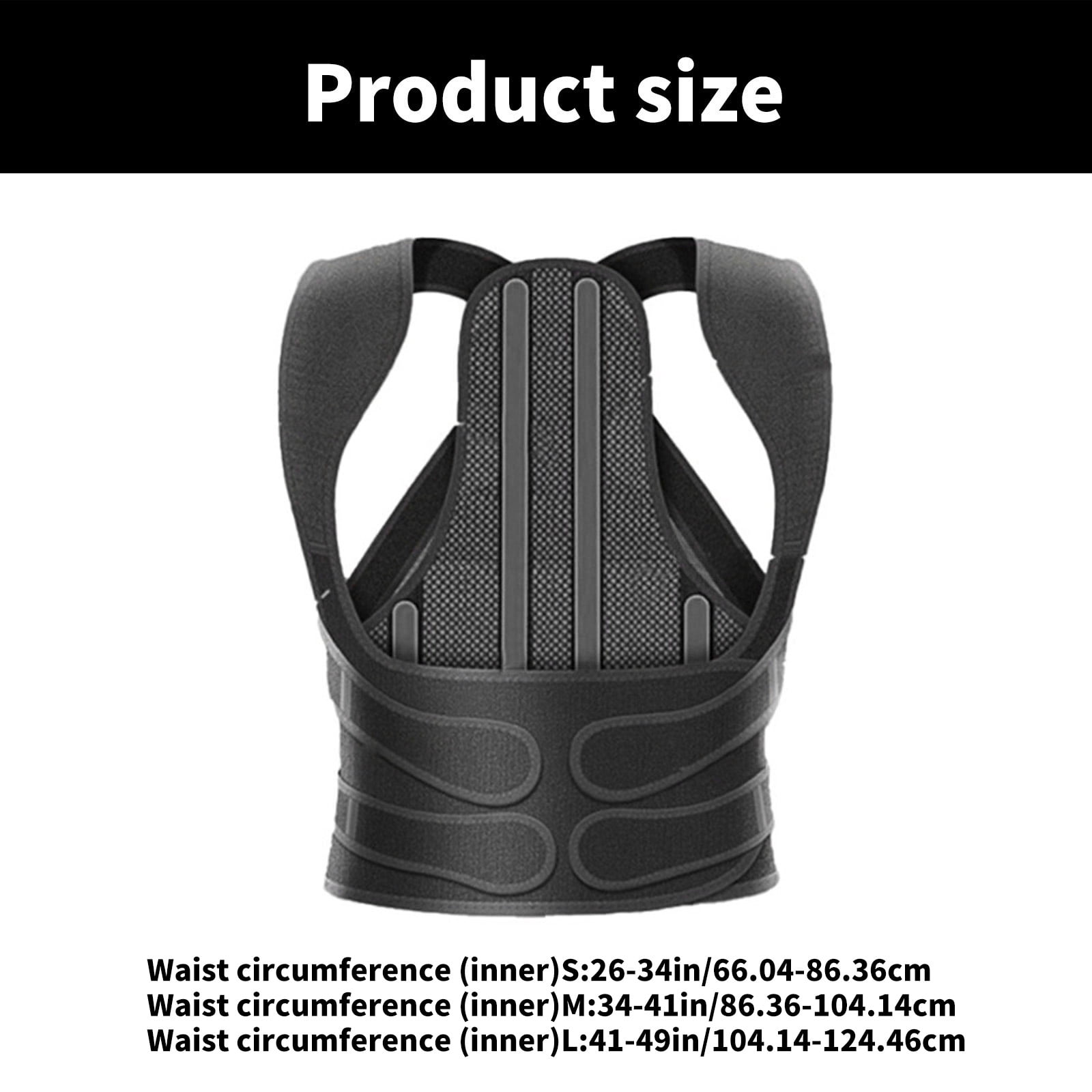Ergonomic Back Postures Corrector for Reducing Back Discom Adjustable Back Support for Suitable for Worker and Students