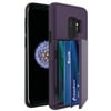 Blackweb Phone Case With Easy-Access Fan-Out Hidden Credit Card Holder & Stand For Samsung Galaxy S9 - Purple
