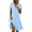 Light Blue, variant on Karymi Dresses for Women Elegant Classy Collared Leisure Mid-Length Plaid Print A-Line Leisure Loose Comfy Dress Figure Friendly Patchwork Dresses Summer Comfy Women Dresses 2026