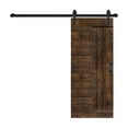 thumbnail image 2 of L Series 36in. X 84in. Kona Coffee Finished DIY Solid Wood Sliding Barn Door With Hardware Kit-Assembly Required, 2 of 5