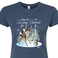 thumbnail image 3 of Disney Bambi - Christmas - Up To Snow Good - Juniors Fitted Graphic T-Shirt, 3 of 5