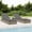 Gray, variant on vidaXL Sunbed with Cushion Outdoor Patio Daybed Wicker Furniture Poly Rattan