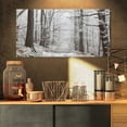 thumbnail image 3 of Forest Trail on Winter Morning' Graphic Art on Wrapped Canvas, 3 of 4