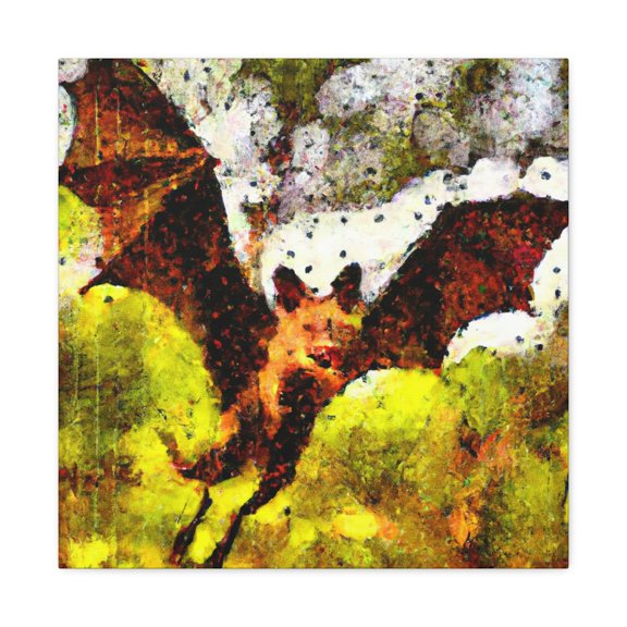 Indian Flying Fox Portrait - Canvas