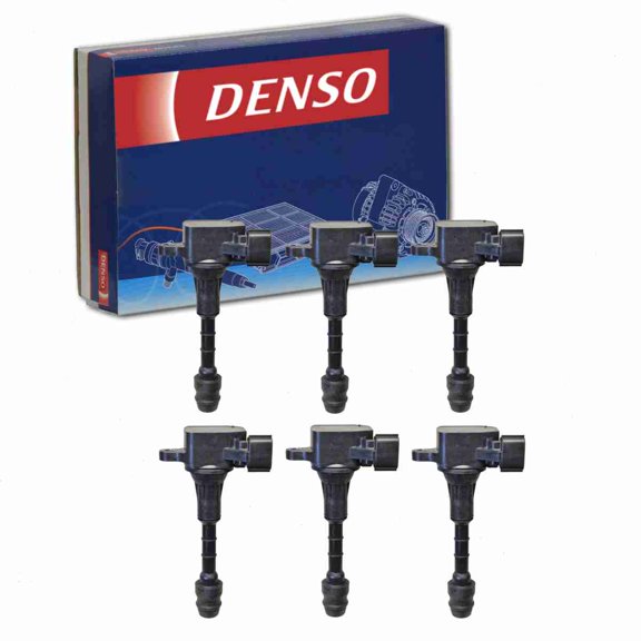 6 pc DENSO Direct Ignition Coils compatible with Infiniti G35 3.5L V6 2003-2007