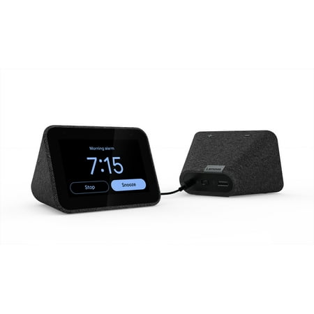 Lenovo Smart Clock with Google Assistant - Charcoal