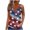 Multicolor, variant on SOOMLON Red White and Blue Womens Workout Tank Tops Eyelet Spaghetti Strap Distressed Patriotic Shirts Crew Neck Usa Flag Tops Sleeveless Novelty T-Shirt Funny Tee Blouse Resort Wear