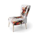 thumbnail image 3 of Designart « Symphonie Abstraite en Rouge et Noir II » Fauteuil d'Appoint Rembourré Rouge Abstrait - Fauteuil Moderne pour Chambre, 3 of 7