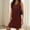 Wine, variant on Vetsdori Sleeveless Mini Dresses for Women Tank Casual Slip Dress Solid Color Shirt Dress Summer,Juniors Dress V-Neck