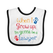 Inktastic Future Lawyer Boys Girls Attorney Boys or Girls Baby Bib