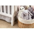 DaVinci Lila 3in1 Upholstered Convertible Crib in White with Oatmeal