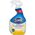 thumbnail image 4 of (9 pack) Clorox Bleach Foamer Bathroom and Shower Cleaner Spray, Crisp Lemon, 30 fl oz, 4 of 13