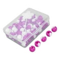 thumbnail image 3 of Perles de Cheveux Rondes, Perles de Dreadlocks Poignets 74 Pcs Tresseur à Cheveux Outil de Tressage pour Usage Quotidien Jaune, Rose, Bleu Clair, Violet, 3 of 8