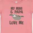 thumbnail image 4 of Inktastic My Mimi and Papa Love Me Sloth Girls Baby T-Shirt, 4 of 5