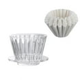 thumbnail image 1 of ZWP Heat-resistant Coffee Dripper 1-2Cups Crystal Eye for Over Coffee Dripper, 1 of 7