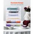 thumbnail image 3 of VEVOR Scrapbook Paper Storage 6 Pack Stackable Plastic Board Game Boxes Clear Case, 3 of 9