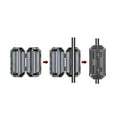 thumbnail image 3 of Unique Bargains 7mm Ferrite Cores Ring Clip-On RFI EMI Noise Suppression Filter Cable Clip Black 5pcs, 3 of 5
