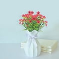 thumbnail image 2 of Artificial Flowers for Outdoors, 3 Bundles Eucalyptus Flower Multicolor Silk Flower Spring Summer Decoration, 14'' Artificial Outdoor Flowers for Home Planter Porch Patio Yard Decor, 2 of 5