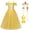 Robe A+accessoires, variante sur HAWEE Déguisement de Princesse Belle de Luxe pour Filles, Fête de Noël, Cosplay Chic, Costume de La Belle et la Bête