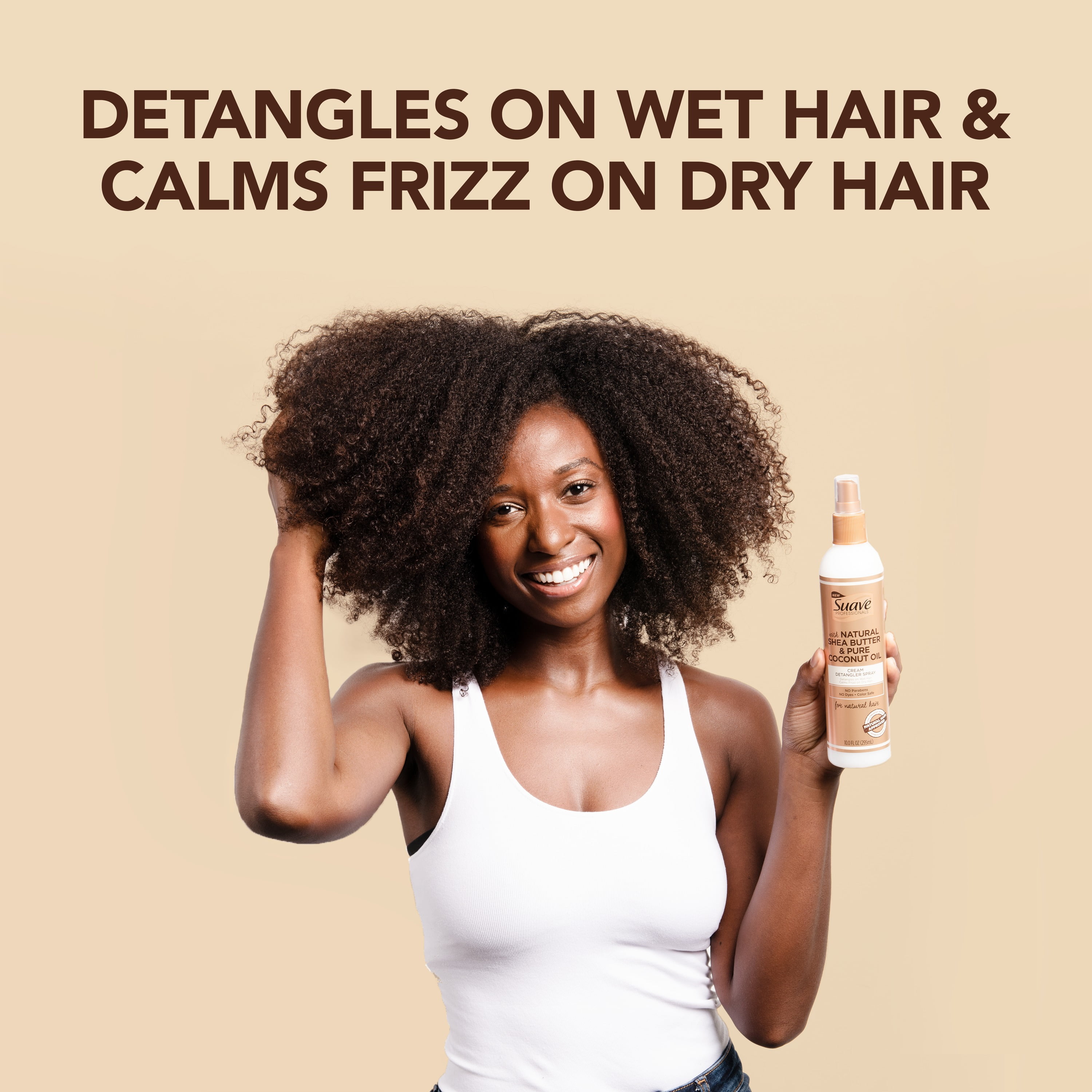 Suave Professional For Natural Hair Cream Detangler Spray 10 Oz