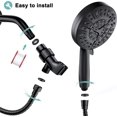 thumbnail image 4 of 1pcs，Handheld Shower Head Shower Head，Black, 4 of 5