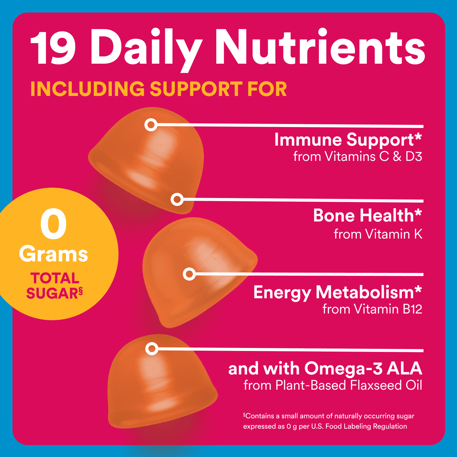 SmartyPants Women's Zero Sugar Multi & Omega-3 Gummies, Improved Formula, 90 Ct