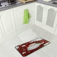 thumbnail image 4 of SKYSONIC Kitchen Rugs,Christmas Santa Non Slip Washable Cushioned Carpets Polyester AntiFatigue Comfort Porch Floor Mat Doormat Christmas Decoration 39×20 in, 4 of 7