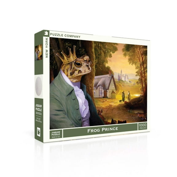 New York Puzzle Company Frog Prince 1000 Piece Jigsaw Puzzle