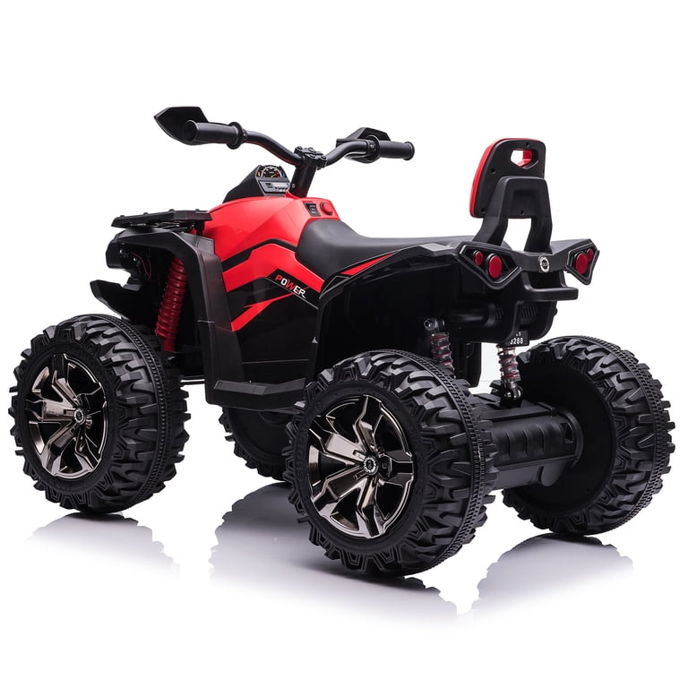 24V Kids Ride On Car ATV XL Four Wheeler - 2 Seater, Remote Control, 4x200W Motor, Red
