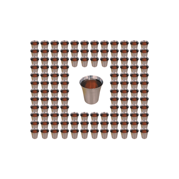 Mayur Exports 120-Count Stainless Steel Small Holy Communion Fellowship Cups
