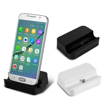 Micro USB Charger Micro USB Desktop Charging Dock Station Sync Data Charger Dock Cradle Desktop Stand for Android Smartphone,