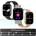 thumbnail image 4 of Reloj inteligente FITVII Health Tracker con llamadas, presión arterial y frecuencia cardíaca, 4 of 8