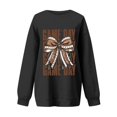 Womens Game Day Sweatshirts Funny Football Graphic Pullover Tops Long