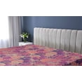thumbnail image 5 of Ambesonne Leafy Design Fitted Sheet, Pop Art Colors Leaves, Twin Size, Magenta Pale Lilac Indigo, 5 of 5