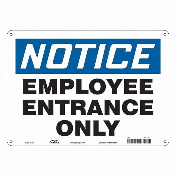 Condor Safety Sign,10 inx14 in,Aluminum 472F42
