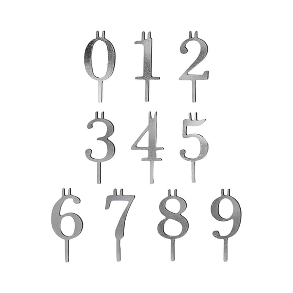 10 Count Number Candles, Birthday Cake Colourful Candle, Number 0-9 Cake Topper Decoration Candles Number 0 1 2 3 4 5 6 7 8 9 For Birthday Wedding Anniversary Party Celebration