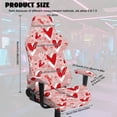 thumbnail image 2 of Whosucclay Pink Love Heart Print Gaming Chair Slipcover with Armrest Covers Universal Easy to Install Stretch Seat Chairs Cover for Computer Reclining Racing Gamer Chair Valentine's Day Decor, 2 of 8