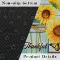 thumbnail image 3 of Sunflower Kitchen Mats for Floor, Flower Butterfly Sunflowers Kitchen Rugs Set of 2 Carpet Area Rug, Vintage Country Floral Farmhouse Kitchen Decor and Accessories Stuff, 17x30 and 17x47 Inch, 3 of 6