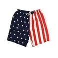 thumbnail image 2 of North 15 Men's USA American Flag Quick Dry Swim Trunk Boardshorts with Cargo Pokcet-7110-2-2XL, 2 of 3