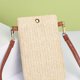 thumbnail image 3 of Mini Bandoleras Paja Verano para Mujer Cartera Tejida para (beige Con Hebilla), 3 of 9