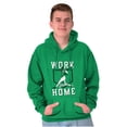 thumbnail image 3 of Baseball Athlete Work From Homebase Men's Big & Tall Graphic Hoodie Brisco Brands 4X, 3 of 5