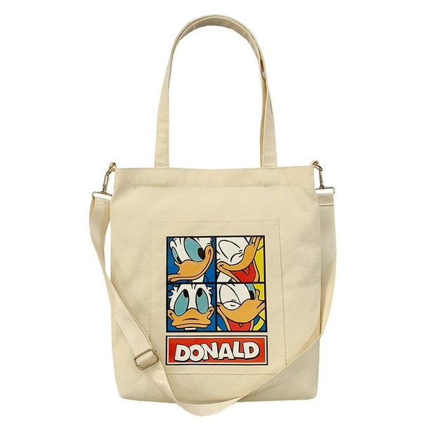 Bolso de hombro de lona tipo Messenger Bag Donalds Anime para mujer