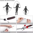 thumbnail image 4 of Jump Rope Tangle-Free Rapid Speed Jumping Rope Cable with Ball Bearings Steel Skipping Rope Gym Fitness Home Exercise Slim Body, 4 of 5